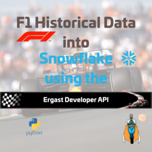 Loading F1 Historical Data into Snowflake using the Ergast Developer API
